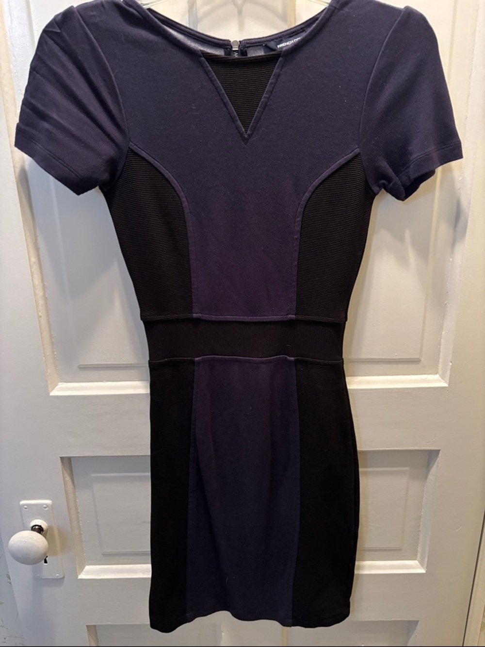 French Connection Navy and Black  Dress
